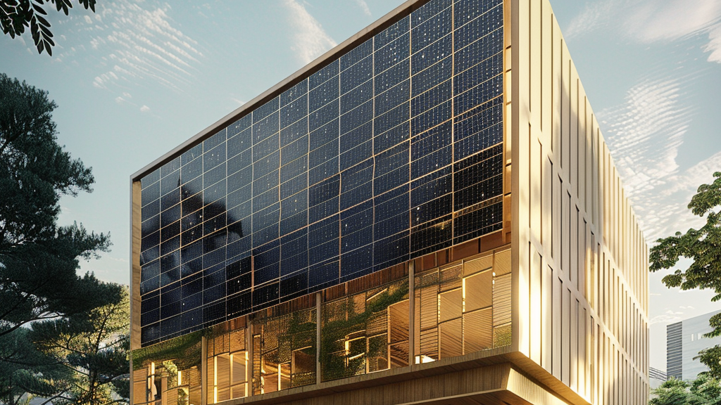 solar panel building - hero
